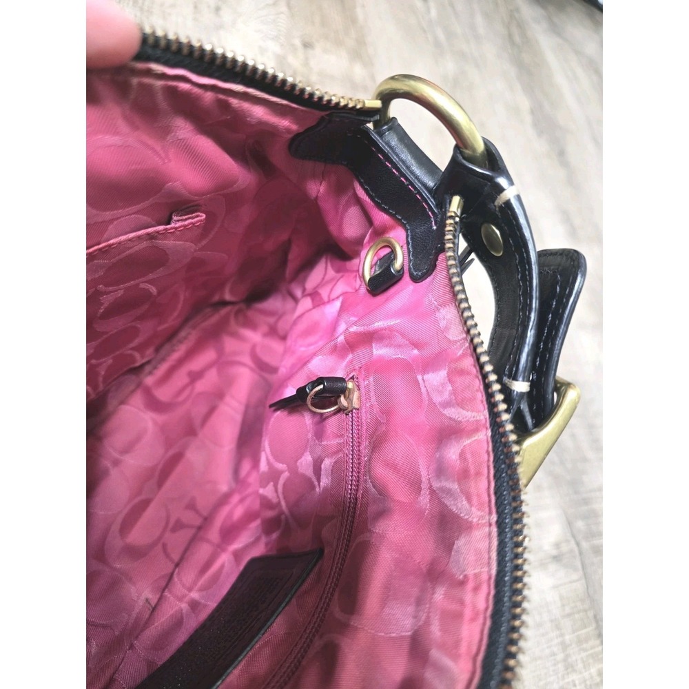 Vintage Coach Legacy 65th Anniversary Black Leather Shoulder Bag F12868 Y2K Rare - Picture 11 of 16